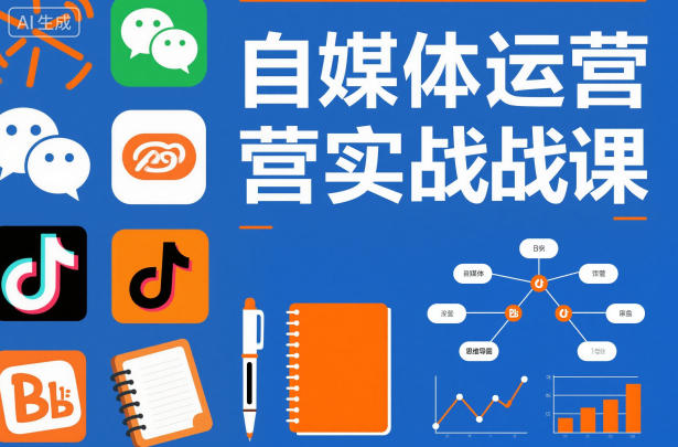 自媒体运营实战课，掌握一套系统的自媒体运营底层方法论，成为优秀的内容创作者-小优资源网