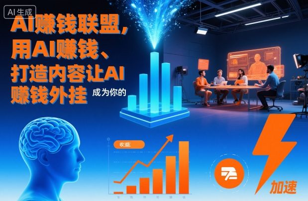 AI賺钱联盟，用AI賺钱、打造内容让AI成为你的賺钱外挂-小优资源网