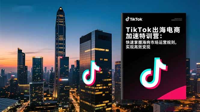 （16535期）TikTok出海电商加速特训营：快速掌握海外市场运营规则，实现高效变现-小优资源网