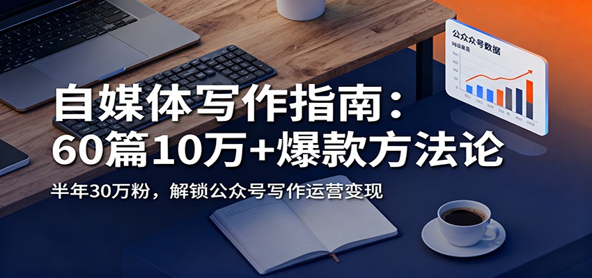 自媒体写作指南：60篇10万+爆款方法论，半年30万粉，解锁公众号写作运营变现-小优资源网
