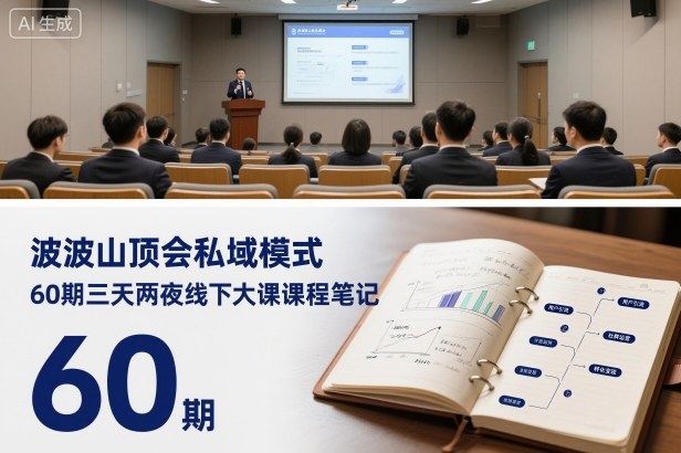 波波山顶会私域模式60期三天两夜线下大课课程笔记(文档)-小优资源网