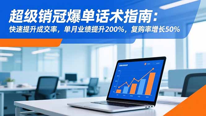 超级销冠爆单话术指南：快速提升成交率，单月业绩提升200%，复购率增长50%-小优资源网