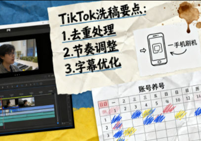 TikTok洗稿剪辑全流程课-小优资源网