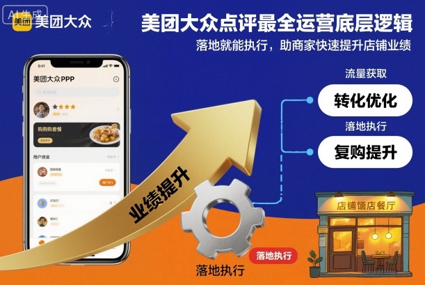 美团大众点评最全运营底层逻辑，落地就能执行，助商家快速提升店铺业绩-小优资源网