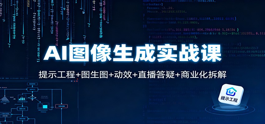 AI图像生成实战课：提示工程+图生图+动效+直播答疑+商业化拆解-小优资源网
